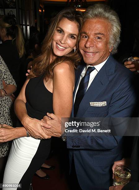 Cindy Crawford and Giancarlo Giammetti attend the London launch of Casamigos Tequila and Cindy Crawford's book 'Becoming' hosted by Rande Gerber,...