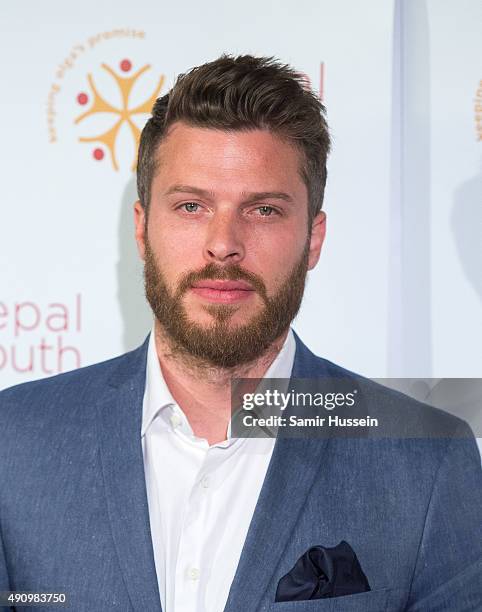 Rick Edwards attends a fundraising event in aid of the Nepal Youth Foundation at Banqueting House on October 1, 2015 in London, England.