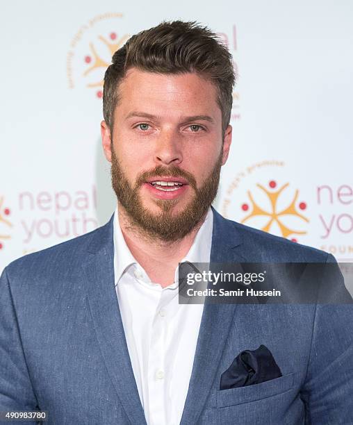 Rick Edwards attends a fundraising event in aid of the Nepal Youth Foundation at Banqueting House on October 1, 2015 in London, England.