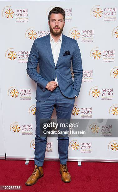 Rick Edwards attends a fundraising event in aid of the Nepal Youth Foundation at Banqueting House on October 1, 2015 in London, England.