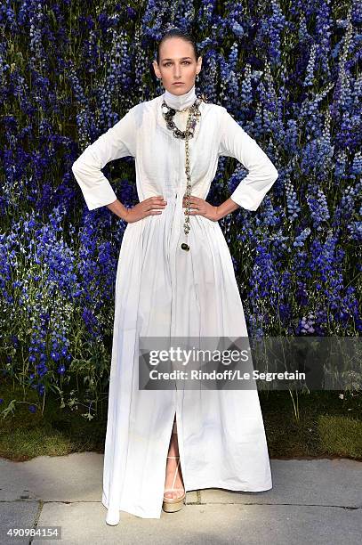Leelee Sobieski attends the Christian Dior show as part of the Paris Fashion Week Womenswear Spring/Summer 2016 on October 2, 2015 in Paris, France.