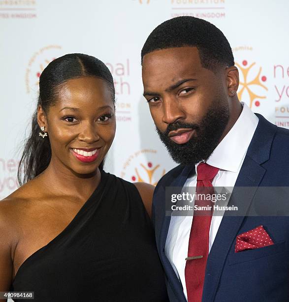 Jean Louis Pascal and Jamelia attends a fundraising event in aid of the Nepal Youth Foundation at Banqueting House on October 1, 2015 in London,...