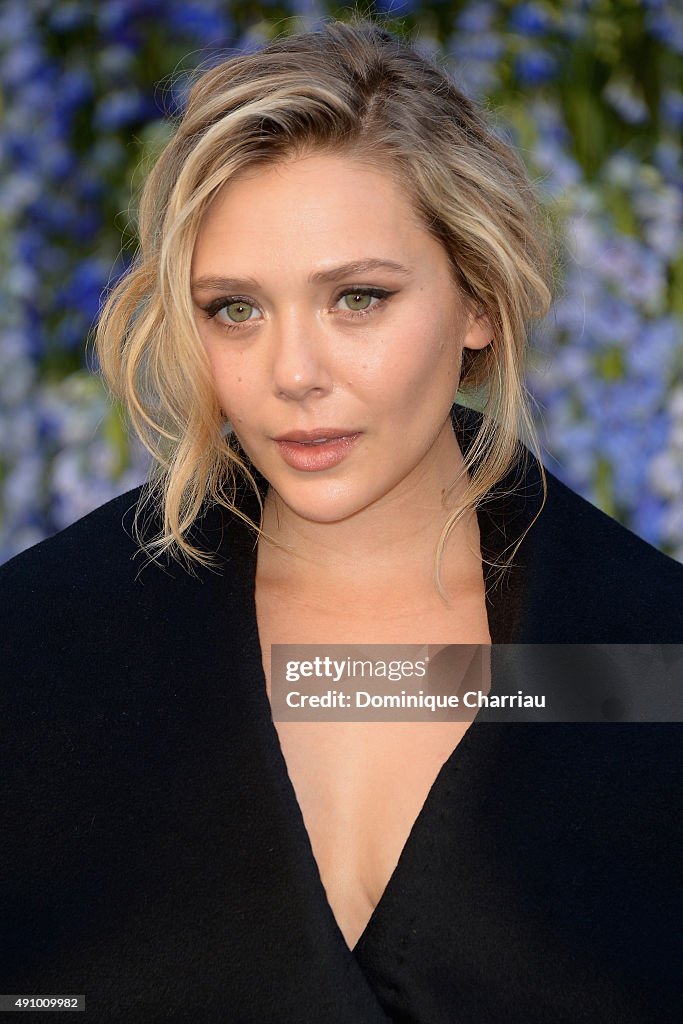 Elizabeth Olsen attends the Christian Dior show as part of the Paris ...