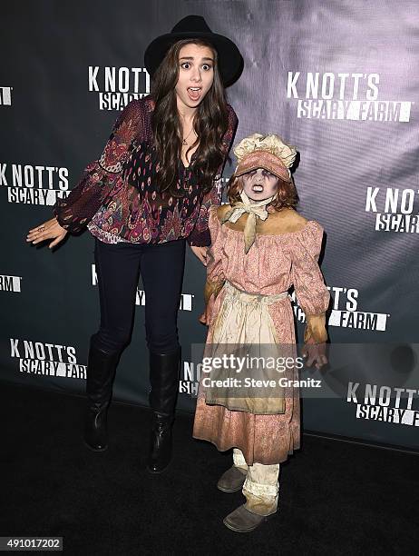 Kira Kosarin arrives at the Knott's Scary Farm Black Carpet at Knott's Berry Farm on October 1, 2015 in Buena Park, California.