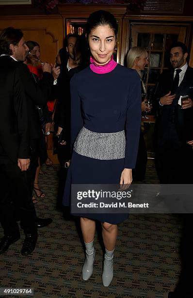 Caroline Issa attends the Roksanda Ten Year Anniversary Dinner at Caviar Kaspia on October 2, 2015 in Paris, France.