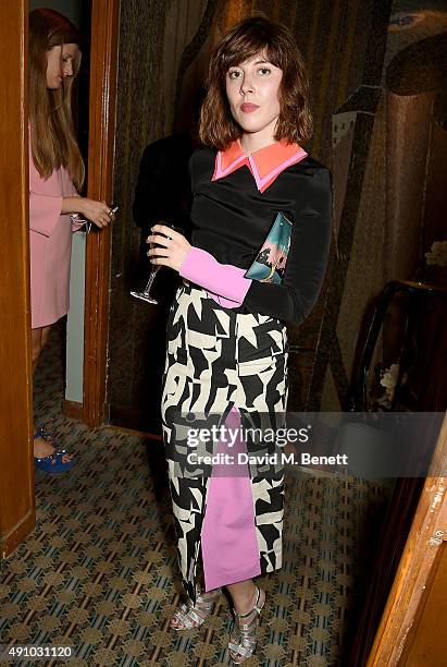 Paula Goldstein attends the Roksanda Ten Year Anniversary Dinner at Caviar Kaspia on October 2, 2015 in Paris, France.