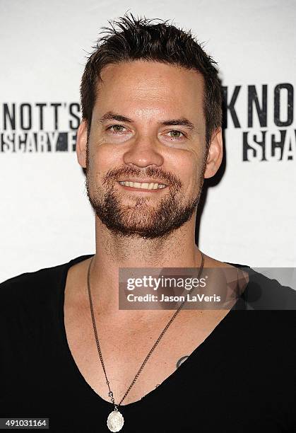 Actor Shane West attends the Knott's Scary Farm black carpet at Knott's Berry Farm on October 1, 2015 in Buena Park, California.