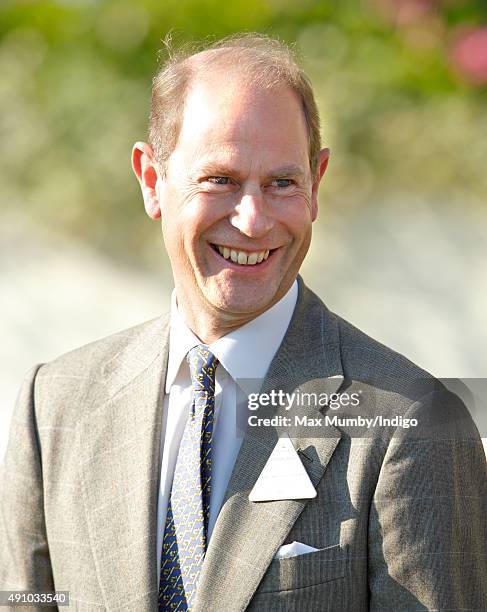 Prince Edward, Earl of Wessex attends the Autumn Racing & CAMRA Beer Festival meet at Ascot Racecourse on October 2, 2015 in Ascot, England.