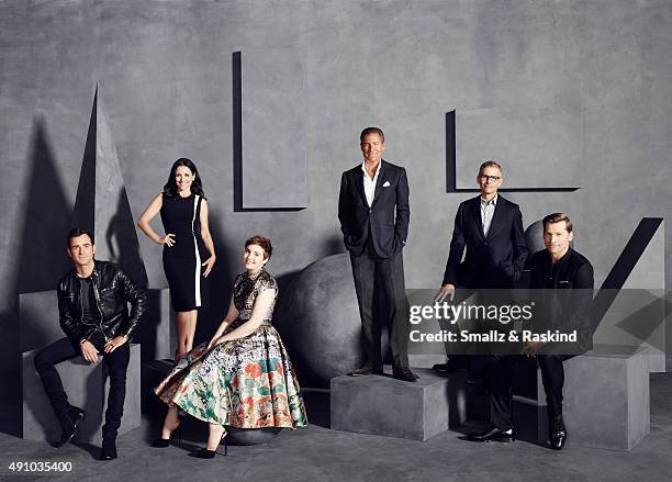 Actor and writer Justin Theroux, actress Julia Louis-Dreyfus, actress, writer and director Lena Dunham, HBO CEO Richard Plepler, HBO's Programming...