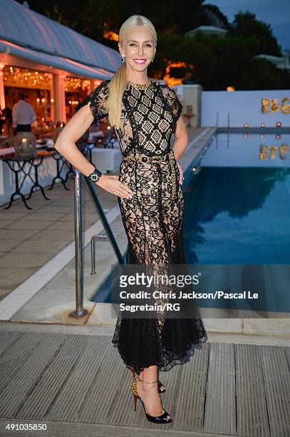 Lady Amanda Cronin attends the wedding party of Gareth Wittstock and Roisin Galvin on September 4, 2015 in Saint-Jean-Cap-Ferrat, France.