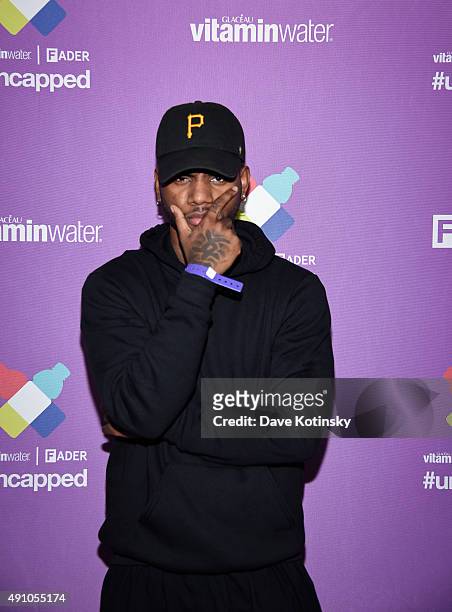 Bryson Tiller attends vitaminwater and The Fader unite to "HYDRATE THE HUSTLE" for the fifth anniversary of #uncapped concert series on October 2,...