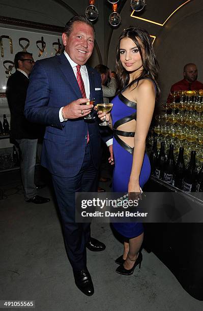 The Cosmopolitan of Las Vegas CEO John Unwin and model/actress Emily Ratajkowski attend Conde Nast Traveler's 18th annual Hot List party at Rose....