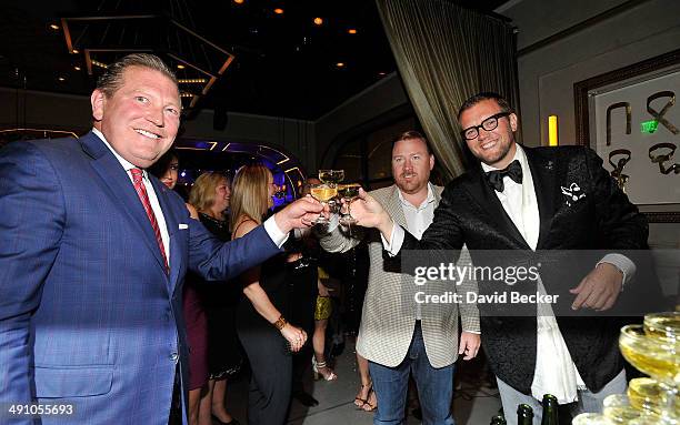 The Cosmopolitan of Las Vegas CEO John Unwin, Coastal Luxury Management Co-Founders Robert Weakley and David Bernahl II attend Conde Nast Traveler's...