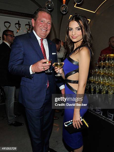 The Cosmopolitan of Las Vegas CEO John Unwin and model/actress Emily Ratajkowski attend Conde Nast Traveler's 18th annual Hot List party at Rose....