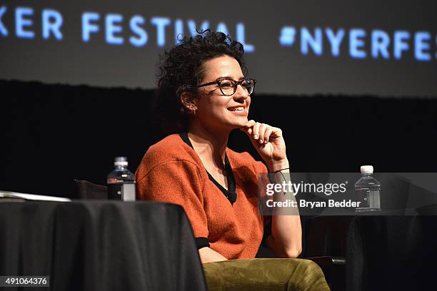 Ilana Glazer speaks onstage during The New Yorker Festival 2015 - Ilana Glazer & Abbi Jacobson talk with Emily Nussbaum at SVA Theater on October 2,...