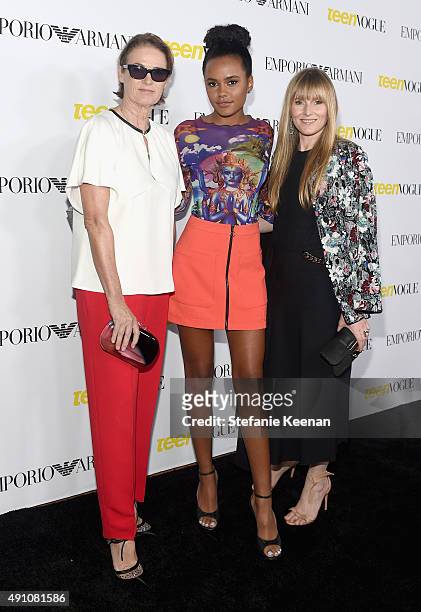 Lisa Love, West Coast Director of Vogue and Teen Vogue, Ava Dash and Amy Astley, Editor in Chief at Teen Vogue attend Teen Vogue Celebrates the 13th...