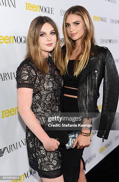 Jamison Belushi and Talita Von Furstenberg attend Teen Vogue Celebrates the 13th Annual Young Hollywood Issue with Emporio Armani on October 2, 2015...