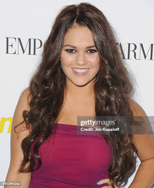 Actress Madison Pettis arrives at Teen Vogue's 13th Annual Young Hollywood Issue Launch Party on October 2, 2015 in Los Angeles, California.