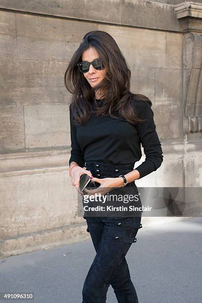 Fashion Stylist Barbara Martello on day 4 during Paris Fashion Week Spring/Summer 2016 on October 2, 2015 in London, England.