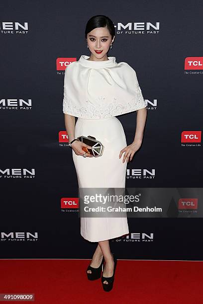 Fan Bingbing poses as she arrives at the Australian premiere of 'X-Men: Days of Future Past" on May 16, 2014 in Melbourne, Australia.