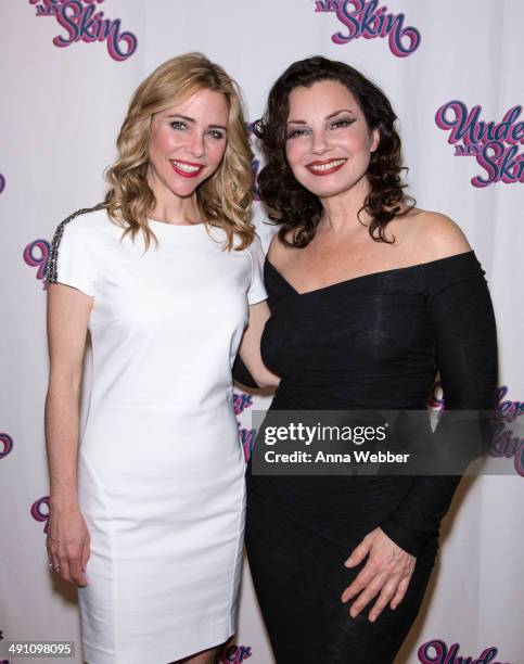 Actresses Kerry Butler and Fran Drescher arrive to the Under My Skin Opening Night at Shubert Theatre on May 15, 2014 in New York City.