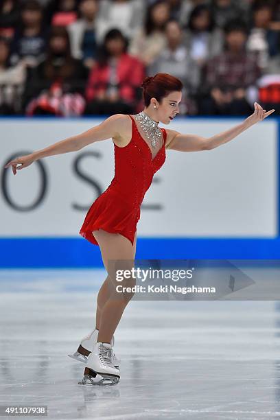 Ashley Wagner of USA competes in the Ladies Singles Free Skating during the Japan Open 2015 Figure Skating at Saitama Super Arena on October 3, 2015...