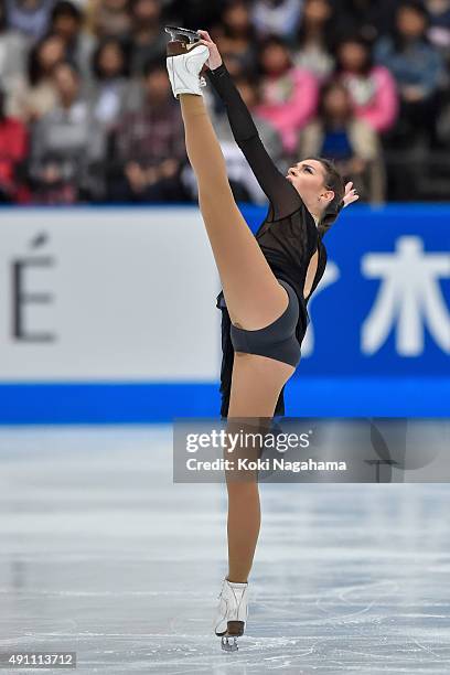Adelina Sotnikova of Russia competes in the Ladies Singles Free Skating during the Japan Open 2015 Figure Skating at Saitama Super Arena on October...