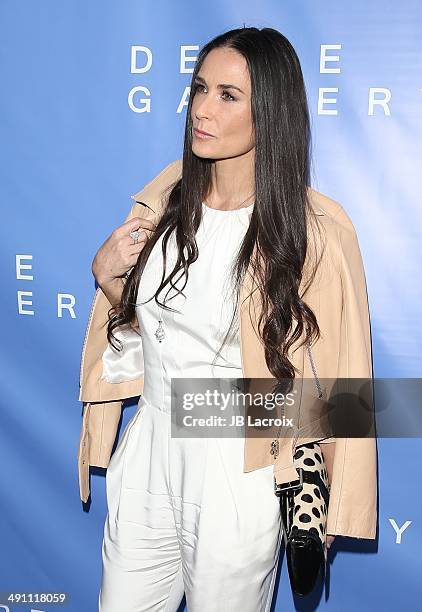 Demi Moore attends the grand opening of the De Re Gallery on May 15, 2014 in West Hollywood, California.