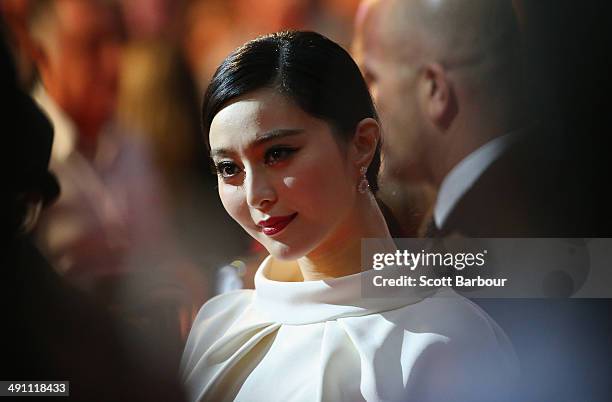 Fan Bingbing arrives at the Australian premiere of 'X-Men: Days of Future Past" on May 16, 2014 in Melbourne, Australia.