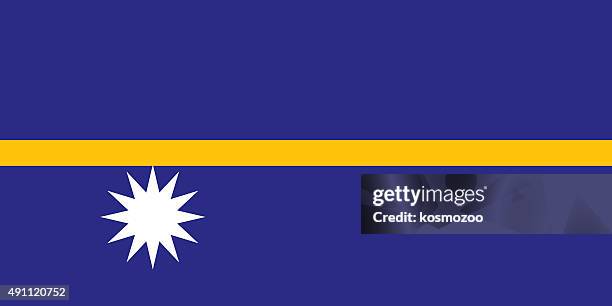 flag nauru - nauru stock illustrations