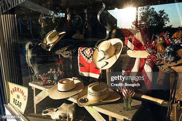 fallon nevada retail business window display western american culture usa - fallon nevada stock pictures, royalty-free photos & images