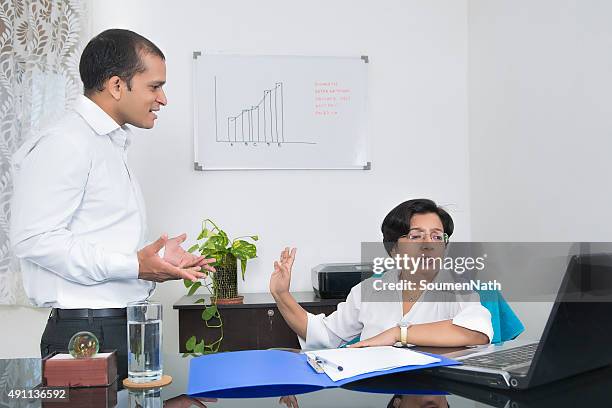 workplace conflict - angry boss stock pictures, royalty-free photos & images