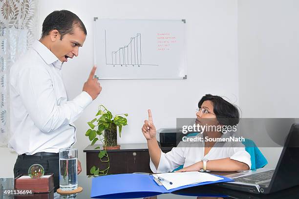 workplace conflict - rudeness stock pictures, royalty-free photos & images