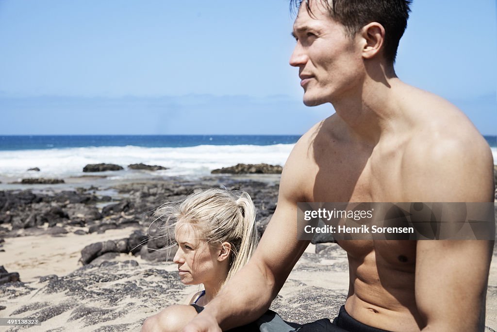 Couple at the beach