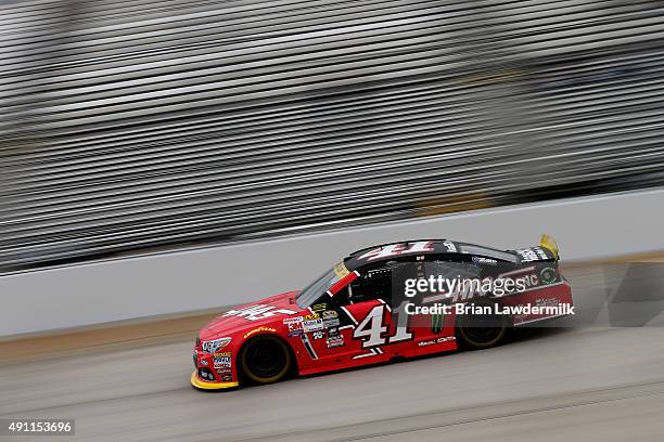 Kurt Busch, driver of the Haas Automation Chevrolet, drives during practice for the NASCAR Sprint Cup Series AAA 400 at Dover International Speedway...