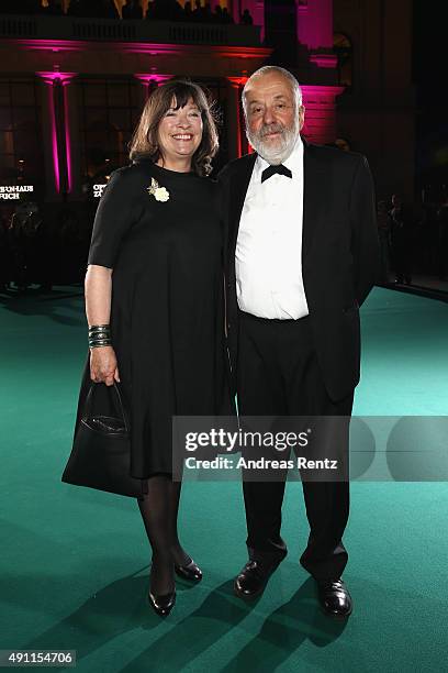 Marion Bailey and Mike Leigh attend the Award Night during the Zurich Film Festival on October 3, 2015 in Zurich, Switzerland.