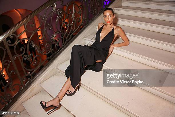 Ines Rau attends Vogue 95th Anniversary Party on October 3, 2015 in Paris, France.