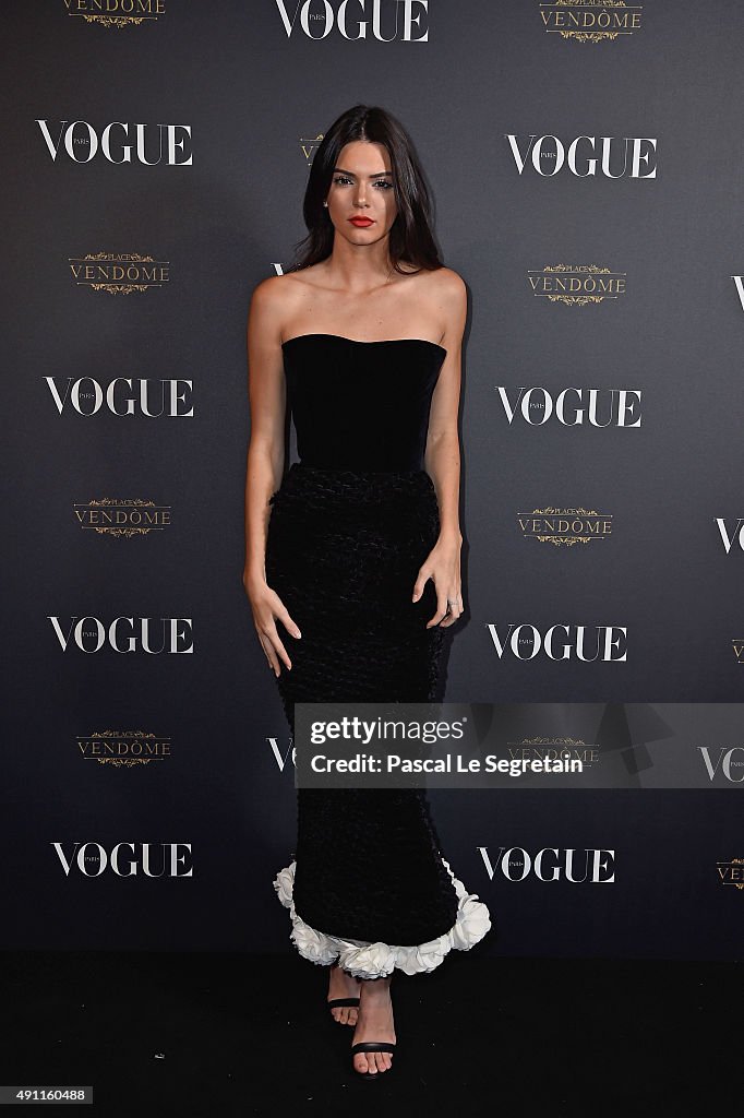 Vogue 95th Anniversary Party Arrivals - Paris Fashion Week Womenswear Spring/Summer 2016