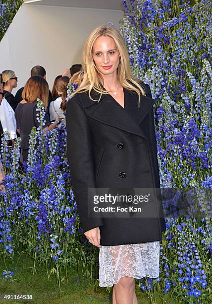 Lauren Santo Domingo attends the Christian Dior show as part of the Paris Fashion Week Womenswear Spring/Summer 2016 on October 2, 2015 in Paris,...