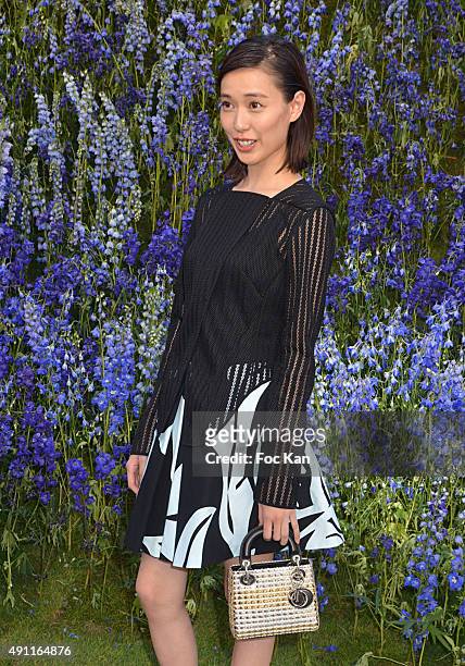 Erica Toda attends the Christian Dior show as part of the Paris Fashion Week Womenswear Spring/Summer 2016 on October 2, 2015 in Paris, France.