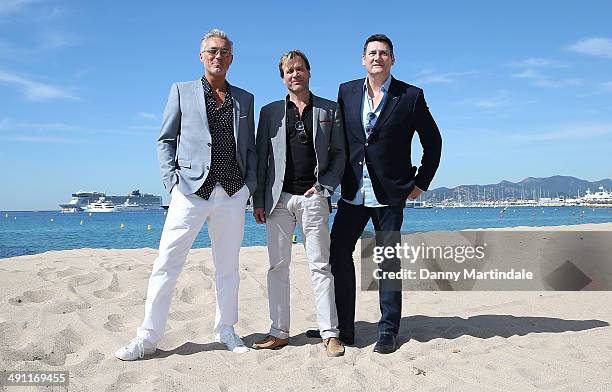 Martin Kemp, Steve Norman and Tony Hadley attends the "Soul Boys Of The Western World" Photocall at the 67th Annual Cannes Film Festival on May 16,...