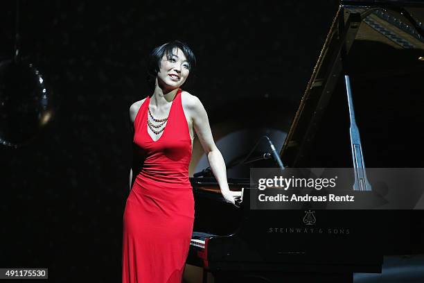 Claire Huangci performs at the Award Night Ceremony during the Zurich Film Festival on October 3, 2015 in Zurich, Switzerland.