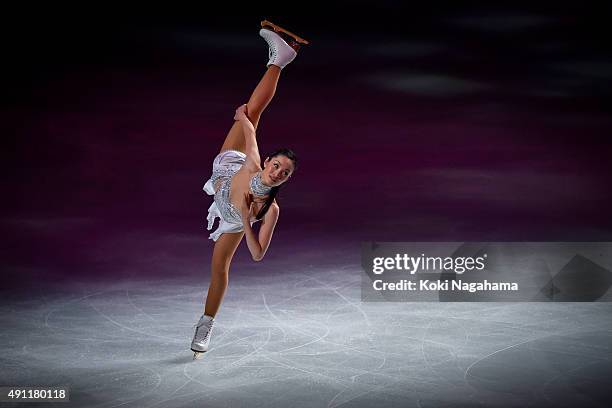 Shizuka Arakawa performs during the Japan Open 2015 Figure Skating at Saitama Super Arena on October 3, 2015 in Saitama, Japan.