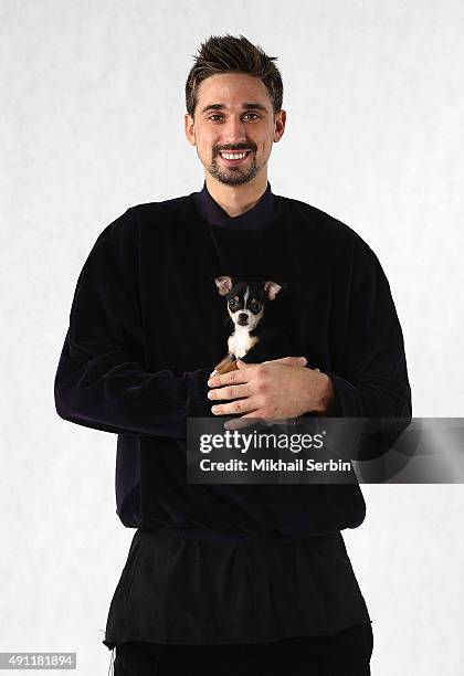 Alexey Shved, #1 of Khimki Moscow Region poses during the 2015/2016 Turkish Airlines Euroleague Basketball Media Day at Basketball Center of Moscow...