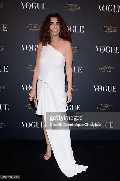 Mademoiselle Agnes attends the Vogue 95th Anniversary Party : Photocall as part of the Paris Fashion Week Womenswear Spring/Summer 2016 on October 3,...