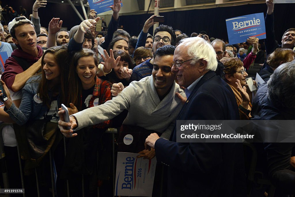 Democratic Presidential Candidate Bernie Sanders Holds Rally At Boston Convention Center