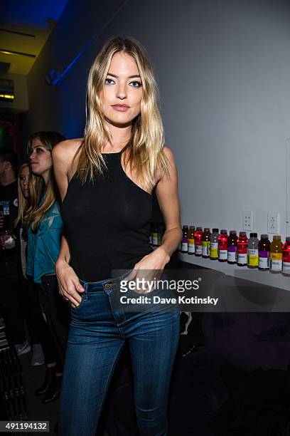 Martha Hunt attends the vitaminwater And The Fader Unite To "HYDRATE THE HUSTLE" For Fifth Anniversary Of #uncapped Concert Series on October 3, 2015...