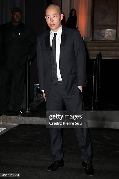 Jason Wu arrives at Vogue 95th Anniversary Party as part of the Paris Fashion Week Womenswear Spring/Summer 2016 on October 3, 2015 in Paris, France.