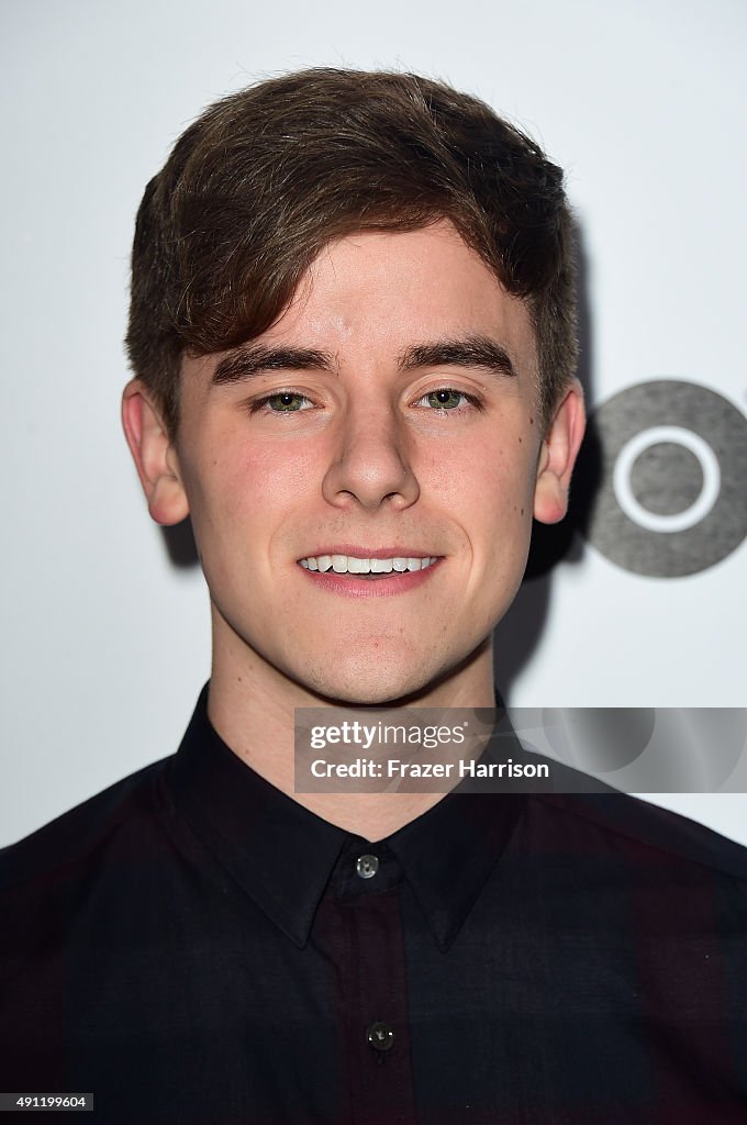 Connor Forte Actor Connor Franta arrives at the Point Foundation's Voices On Point ...