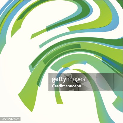 Abstract green with blue wave stripe pattern background Abstract green with blue wave stripe pattern background